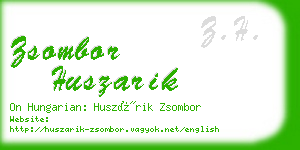 zsombor huszarik business card